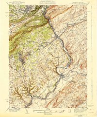 preview thumbnail of historical topo map of Delaware Water Gap, PA in 1941