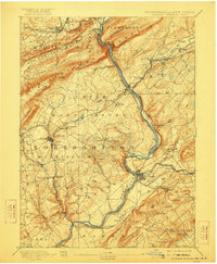 Download a high-resolution, GPS-compatible USGS topo map for Delaware Watergap, PA (1922 edition)
