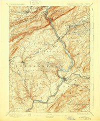 preview thumbnail of historical topo map of Northampton County, PA in 1893