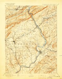 1893 Map of Ackermanville, PA, 1919 Print
