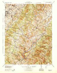 Download a high-resolution, GPS-compatible USGS topo map for Donegal, PA (1945 edition)