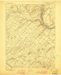 1891 Map of Doylestown, 1897 Print