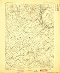 1891 Map of Doylestown, 1899 Print