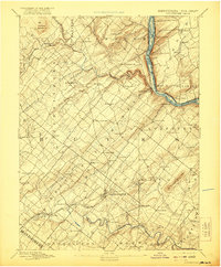 1891 Map of Doylestown, 1921 Print