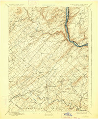 1891 Map of Doylestown, 1934 Print