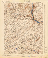 preview thumbnail of historical topo map of Bucks County, PA in 1891