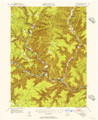 Download a high-resolution, GPS-compatible USGS topo map for Driftwood, PA (1956 edition)