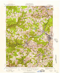Download a high-resolution, GPS-compatible USGS topo map for Du Bois, PA (1957 edition)