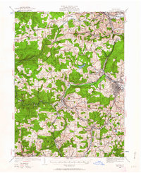 Download a high-resolution, GPS-compatible USGS topo map for Du Bois, PA (1962 edition)