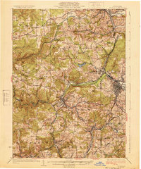 Download a high-resolution, GPS-compatible USGS topo map for Du Bois, PA (1924 edition)