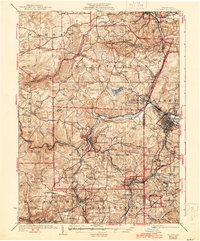 Download a high-resolution, GPS-compatible USGS topo map for Du Bois, PA (1944 edition)