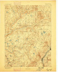 1892 Map of Dundaff, 1898 Print