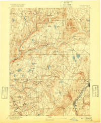 1892 Map of Dundaff, 1920 Print