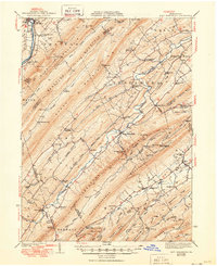 1941 Map of Mattawana, PA, 1950 Print