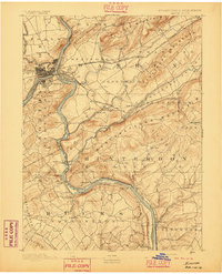 1891 Map of Easton