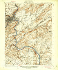 preview thumbnail of historical topo map of Easton, PA in 1932