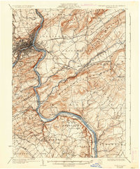 Download a high-resolution, GPS-compatible USGS topo map for Easton, PA (1937 edition)