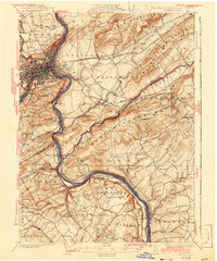 Download a high-resolution, GPS-compatible USGS topo map for Easton, PA (1942 edition)