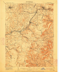1904 Map of Ebensburg, PA, 1910 Print