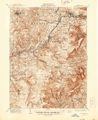 1904 Map of Ebensburg, PA, 1944 Print