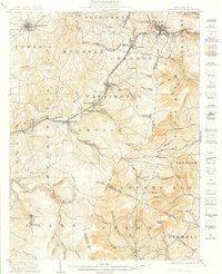 1904 Map of Ebensburg, PA, 1905 Print