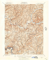 1902 Map of Elders Ridge, 1957 Print