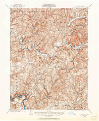 1902 Map of Elders Ridge, 1962 Print