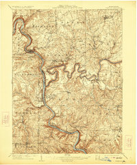 1908 Map of Venango County, PA, 1923 Print