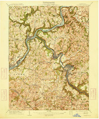 1909 Map of Vandergrift, PA, 1914 Print