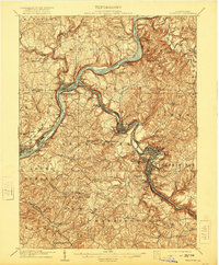 1909 Map of Freeport, 1921 Print