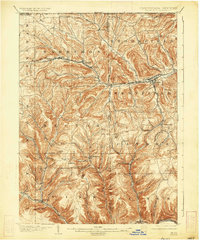 1900 Map of Gaines, 1934 Print