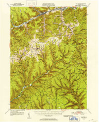 Download a high-resolution, GPS-compatible USGS topo map for Galeton, PA (1953 edition)
