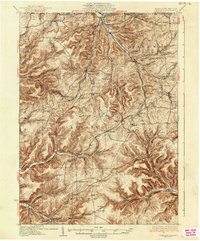 preview thumbnail of historical topo map of Potter County, PA in 1937