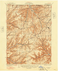 preview thumbnail of historical topo map of Potter County, PA in 1937