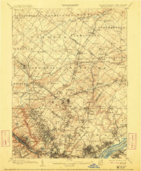 1899 Map of Germantown, 1912 Print