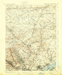 1899 Map of Germantown, 1930 Print