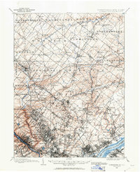 1894 Map of Germantown, 1961 Print
