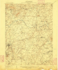 1908 Map of Gettysburg