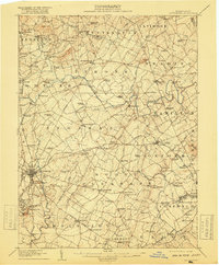 1908 Map of Gettysburg, 1918 Print