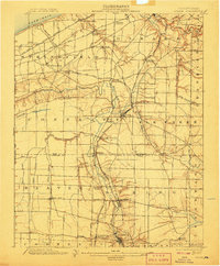 1900 Map of Crawford County, PA, 1907 Print