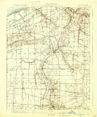 1900 Map of Albion, PA, 1932 Print