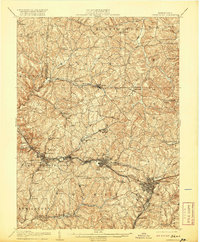 1906 Map of Greensburg, 1920 Print