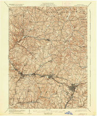 1906 Map of Greensburg, 1937 Print