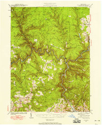 Download a high-resolution, GPS-compatible USGS topo map for Hallton, PA (1958 edition)