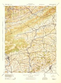 Download a high-resolution, GPS-compatible USGS topo map for Hamburg, PA (1945 edition)