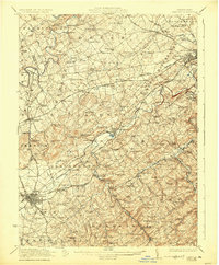 1922 Map of Hanover, 1925 Print