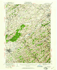 1920 Map of Hanover, 1959 Print