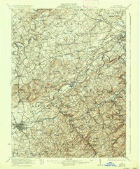 1922 Map of Hanover, 1937 Print
