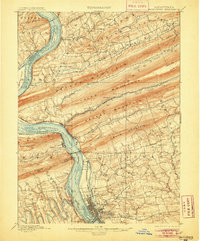 1899 Map of Harrisburg, 1905 Print