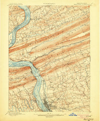 1899 Map of Harrisburg, 1906 Print